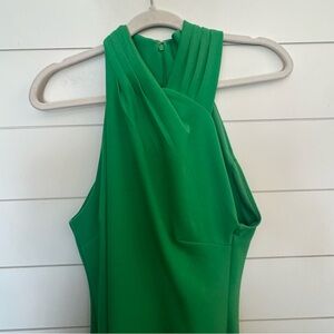 RACHEL Rachel Roy Vibrant Green Midi Dress Size Large